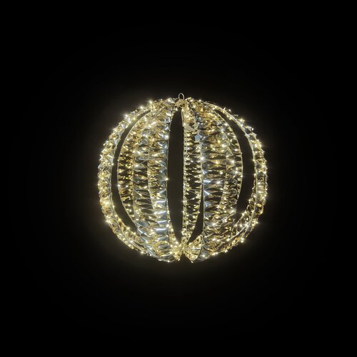 LED bal D 50 cm shiny gold 720L 4.5v 6W IP44 timer/dimmer 5m lead