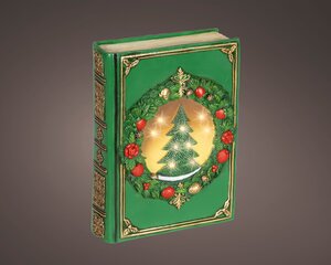 LED-boek kunststof - H22cm Groen - afbeelding 2