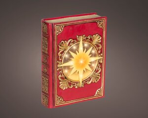 LED-boek kunststof - H22cm Rood - afbeelding 2
