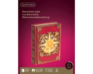 LED-boek kunststof - H22cm Rood - afbeelding 3