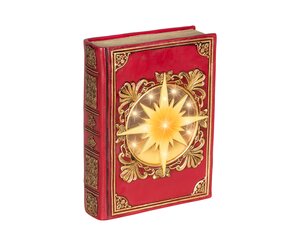 LED-boek kunststof - H22cm Rood - afbeelding 1