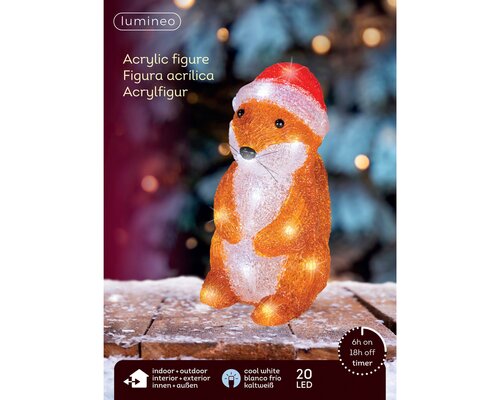 LED dieren buiten - B15,5xH20cm Bruin - 3 Varianten - afbeelding 4