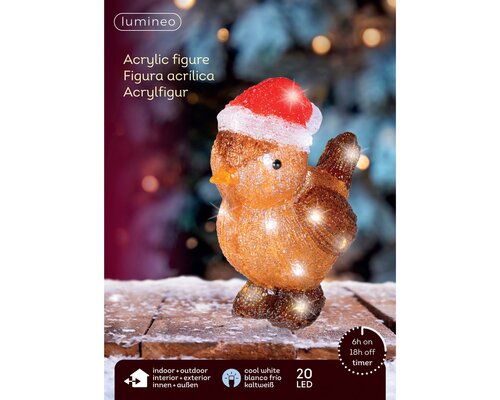 LED dieren buiten - B15,5xH20cm Bruin - 3 Varianten - afbeelding 5