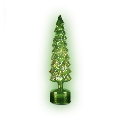 LED spinning tree D 10  H 36,5 cm Groen (3xAA)