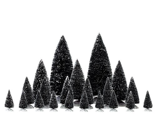 Lemax Assorted Pine Trees Set - 21st Groen