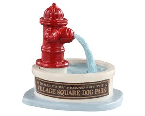 Lemax Dog park water fountain