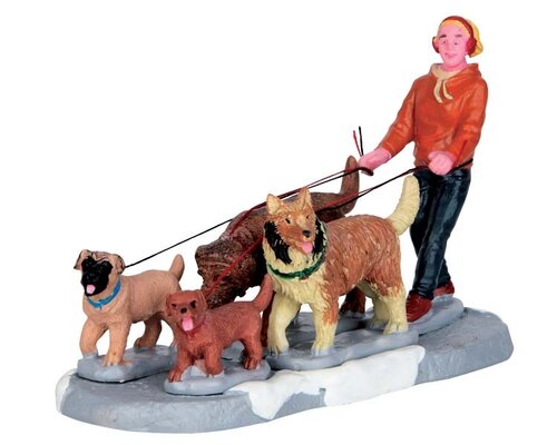Lemax kerstdorpminiatuur A pack of pups