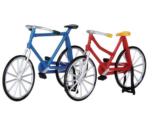 Lemax kerstdorpminiatuur Bicycle, set van 2