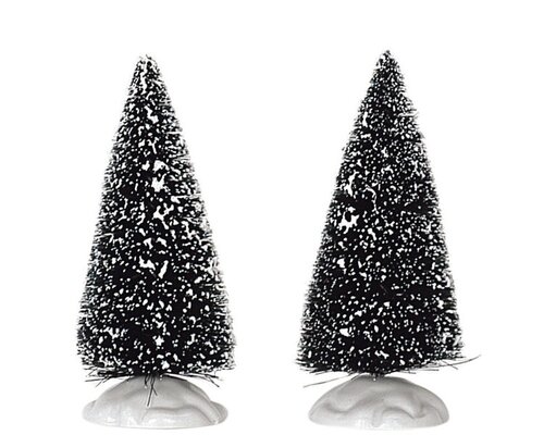 Lemax kerstdorpminiatuur Bristle tree, small, set van 2