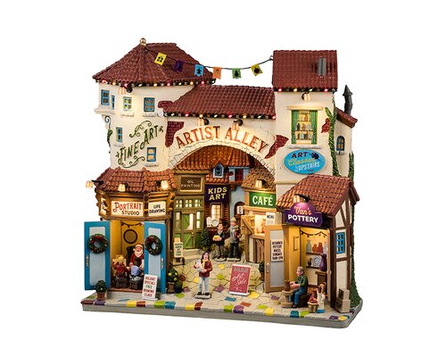 Lemax kerstdorpminiatuur Caddington Village Artist alley