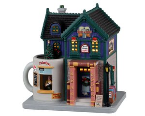 Lemax kerstdorpminiatuur Caddington Village Books and brews café