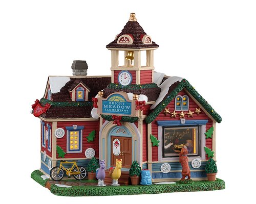 Lemax kerstdorpminiatuur Caddington Village Bright meadow elementary