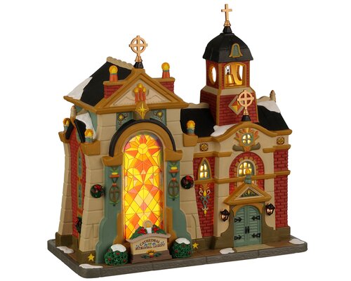 Lemax kerstdorpminiatuur Caddington Village Cathedral of eternal light