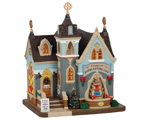 Lemax kerstdorpminiatuur Caddington Village Chapel of everlasting life