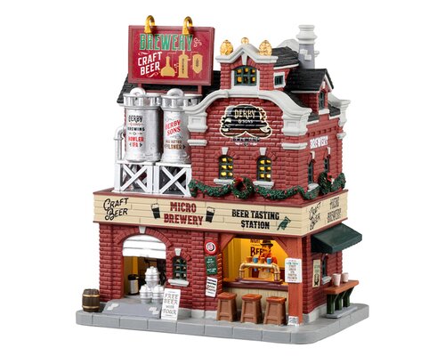 Lemax kerstdorpminiatuur Caddington Village Derby & sons brewing co.