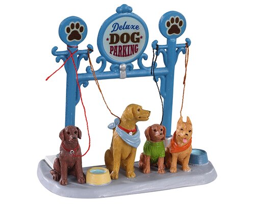 Lemax kerstdorpminiatuur Caddington Village Dog parking