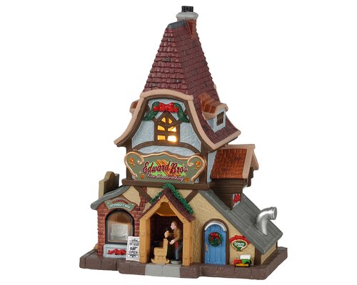 Lemax kerstdorpminiatuur Caddington Village Edward Bros. fine woodworking