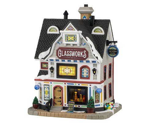 Lemax kerstdorpminiatuur Caddington Village Glassworks