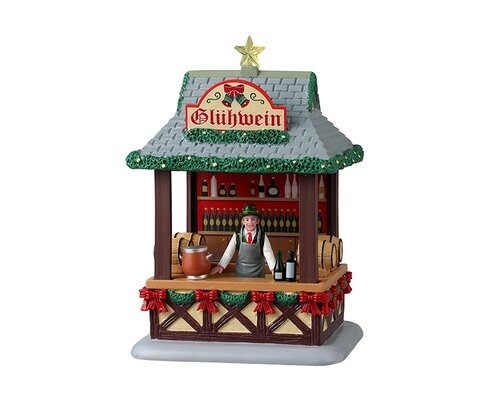 Lemax kerstdorpminiatuur Caddington Village Glühwein booth