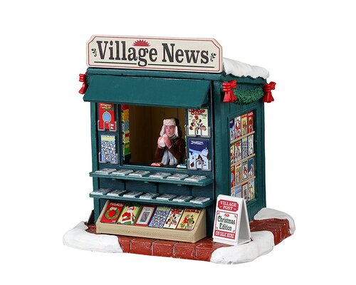 Lemax kerstdorpminiatuur Caddington Village Good news day