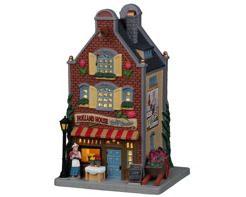 Lemax kerstdorpminiatuur Caddington Village Holland house - tulip garden