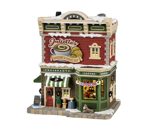 Lemax kerstdorpminiatuur Caddington Village Juliette's croissant & coffee shop