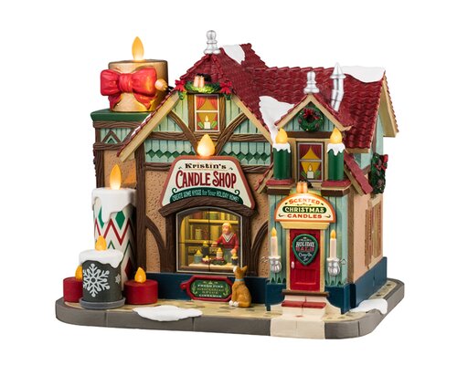 Lemax kerstdorpminiatuur Caddington Village Kristin's candle shop