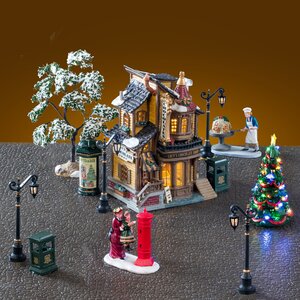 Lemax kerstdorpminiatuur Caddington Village Lucy's chocolate shop set - afbeelding 3