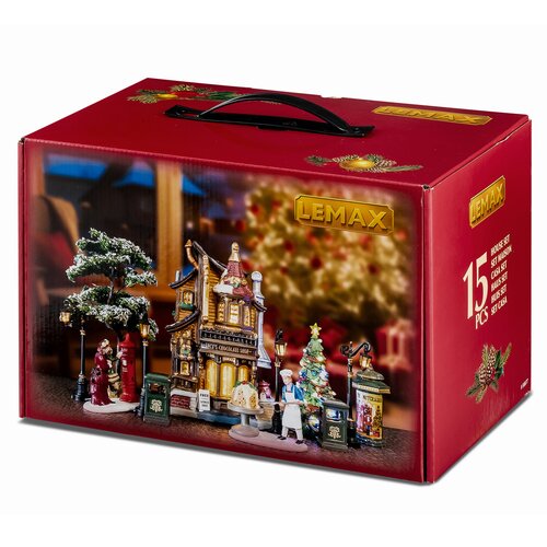 Lemax kerstdorpminiatuur Caddington Village Lucy's chocolate shop set - afbeelding 1