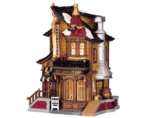 Lemax kerstdorpminiatuur Caddington Village Lucy's chocolate shop