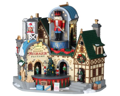 Lemax kerstdorpminiatuur Caddington Village Ludwig's wooden nutcracker factory
