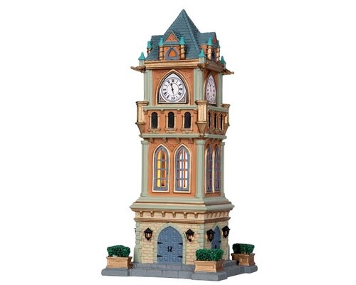 Lemax kerstdorpminiatuur Caddington Village Municipal clock tower