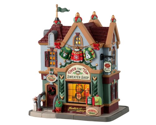 Lemax kerstdorpminiatuur Caddington Village Over the top sweater shop
