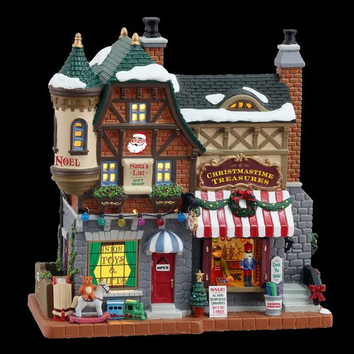 Lemax kerstdorpminiatuur Caddington Village Santa's list toy shop