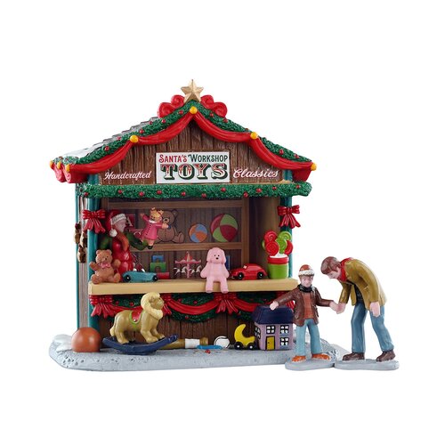 Lemax kerstdorpminiatuur Caddington Village Santa's workshop toys, set van 3 - afbeelding 1