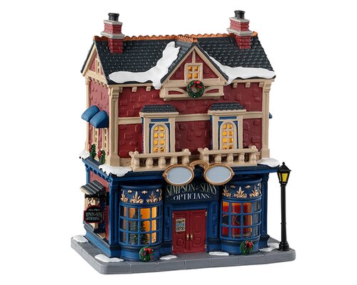 Lemax kerstdorpminiatuur Caddington Village Simpson & sons opticians