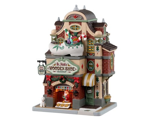 Lemax kerstdorpminiatuur Caddington Village St. Nick's wooden shoe shop