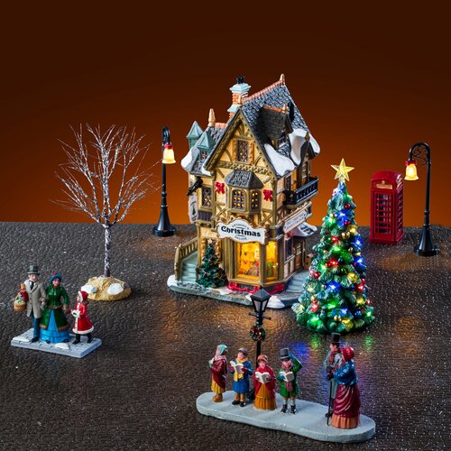 Lemax kerstdorpminiatuur Caddington Village Tannenbaum Christmas shoppe set - afbeelding 3