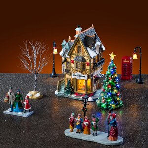 Lemax kerstdorpminiatuur Caddington Village Tannenbaum Christmas shoppe set - afbeelding 3