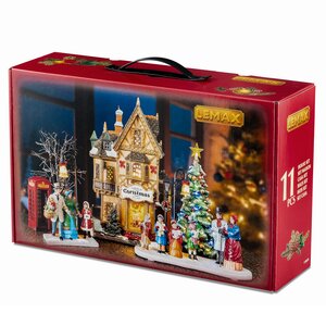 Lemax kerstdorpminiatuur Caddington Village Tannenbaum Christmas shoppe set - afbeelding 1