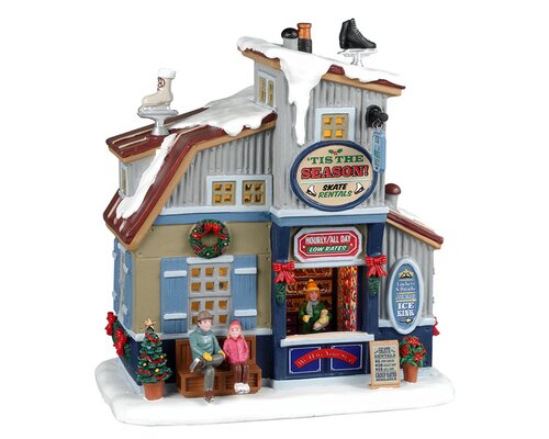 Lemax kerstdorpminiatuur Caddington Village Tis the season skate rentals