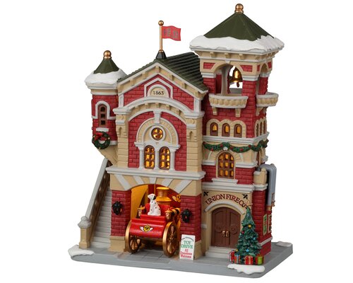 Lemax kerstdorpminiatuur Caddington Village Union fire co.