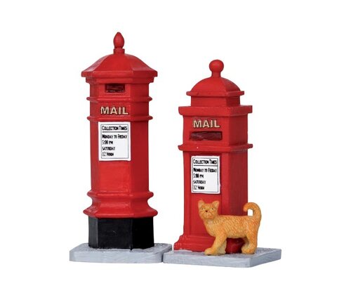 Lemax kerstdorpminiatuur Caddington Village Victorian mailboxes, set van 2