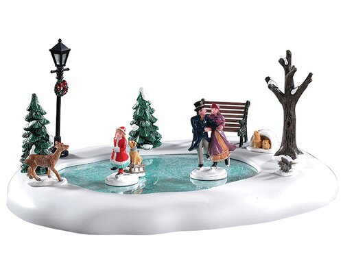 Lemax kerstdorpminiatuur Caddington Village Victorian skaters