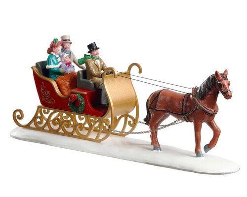 Lemax kerstdorpminiatuur Caddington Village Victorian sleigh ride