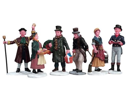 Lemax kerstdorpminiatuur Caddington Village Village people figurines, set van 6