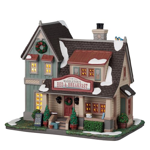 Lemax kerstdorpminiatuur Caddington Village Waddleton's Bed & Breakfast - afbeelding 1