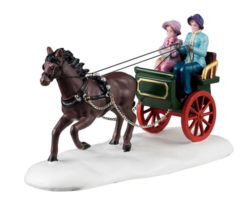 Lemax kerstdorpminiatuur Caddington Village Winter carriage ride