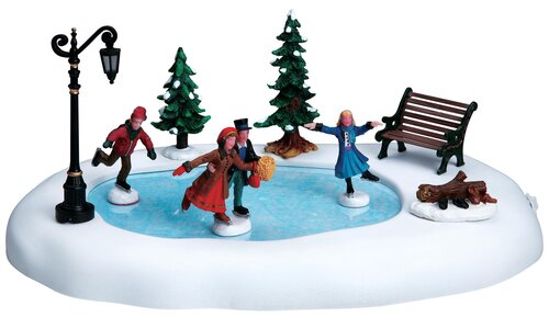 Lemax kerstdorpminiatuur Caddington Village Winter skating