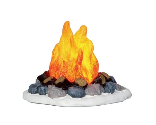 Lemax kerstdorpminiatuur Camp fire